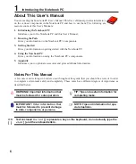 Preview for 6 page of Asus W1J Hardware User Manual