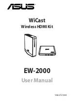 Preview for 1 page of Asus WiCast EW2000 User Manual