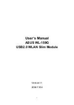 Preview for 1 page of Asus WL-159G User Manual