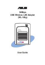 Предварительный просмотр 1 страницы Asus WL-160G User Manual