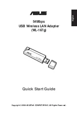 Предварительный просмотр 3 страницы Asus WL 167G Quick Start Manual