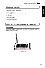 Предварительный просмотр 4 страницы Asus WL 320gE - Wireless Access Point Quick Start Manual