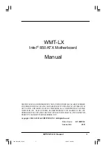 Asus WMT-LX User Manual preview