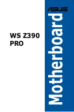 Preview for 1 page of Asus WS Z390 PRO Manual