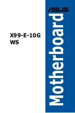 Asus X99-E-10G WS User Manual предпросмотр