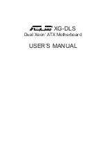 Preview for 1 page of Asus XG-DLS User Manual