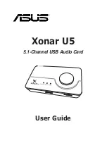 Preview for 1 page of Asus Xnar U5 User Manual