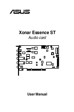 Preview for 1 page of Asus XONAR ESSENCE ST User Manual