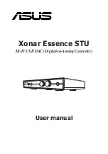 Preview for 1 page of Asus Xonar Essence STU User Manual