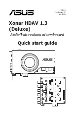 Preview for 1 page of Asus Xonar HDAV 1.3 Deluxe Quick Start Manual