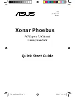 Preview for 1 page of Asus XONAR PHOEBUS Quick Start Manual