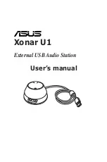 Предварительный просмотр 1 страницы Asus Xonar U1 User Manual