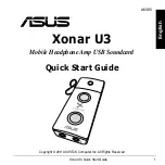 Asus Xonar U3 Quick Start Manual preview