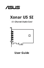 Preview for 1 page of Asus XONAR U5 SI User Manual