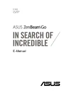 Asus ZenBeamGo E-Manual preview