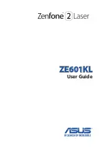 Asus Zenfone 2 Laser ZE601KL User Manual preview
