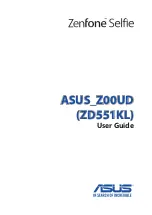 Asus ZenFone Selfie ZD551KL User Manual preview