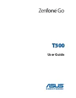 Asus ZENFONE T500 User Manual preview
