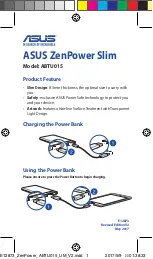 Предварительный просмотр 1 страницы Asus ZenPower Slim Manual