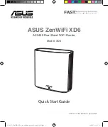 Предварительный просмотр 1 страницы Asus ZenWiFi XD6 Quick Start Manual