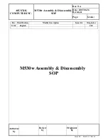 ASUSTeK COMPUTER M530w Assembly & Disassembly Instructions preview