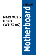 Preview for 1 page of ASUSTeK COMPUTER MAXIMUS X HERO User Manual