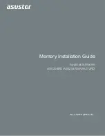 ASUSTOR AS6204RD Memory Installation Manual предпросмотр