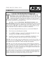 Preview for 2 page of ASV 2810 Operation And Maintenance Manual