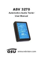 ASV 3270 User Manual preview