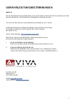 Preview for 3 page of AsVIVA F1 Manual