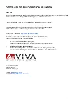 Preview for 3 page of AsVIVA H25 Manual