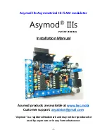 Preview for 1 page of Asymod IIIs Installation Manual