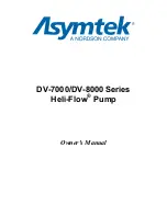 Asymtek DV-7000 Series Owner'S Manual preview