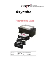 Asyril Asycube 240 Programming Manual preview