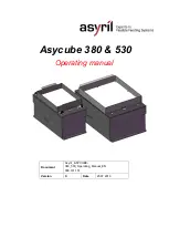 Предварительный просмотр 1 страницы Asyril Asycube 380 Operating Manual