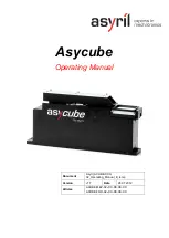 Asyril Asycube Operating Manual preview