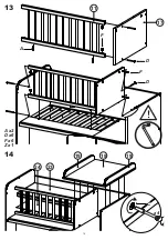 Предварительный просмотр 14 страницы At4 Convertible Bedroom Set 3 Ages Manual