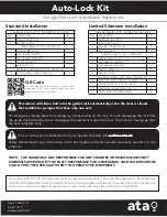 Предварительный просмотр 1 страницы ATA MC-0002 Installation Instructions