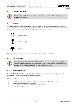 Preview for 37 page of ATA SAPHIR 550 Operating Manual