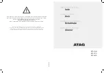 Atag BD1611D Instructions For Use Manual preview