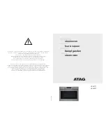 Preview for 1 page of Atag CS4411T Manual