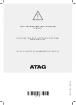 Preview for 56 page of Atag CX14411A Instructions For Use Manual