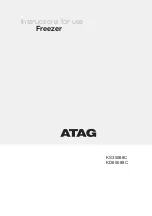 Preview for 1 page of Atag KD65088C Instructions For Use Manual