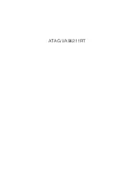 Atag VA98211RT Operating Instructions Manual preview