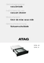 Preview for 1 page of Atag VD16 D Series Instructions For Use Manual