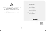 Atag WD1611D Instructions For Use Manual preview