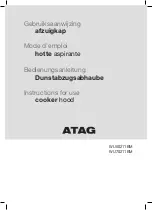 Atag WU50211BM Instructions For Use Manual preview