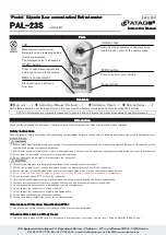 Предварительный просмотр 1 страницы ATAGO PAL-23S Instruction Manual