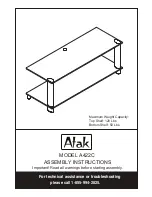 Предварительный просмотр 1 страницы Atak A422C Assembly Instructions Manual