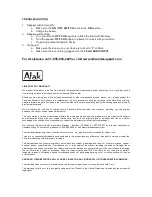 Предварительный просмотр 2 страницы Atak A5BS Instruction Manual